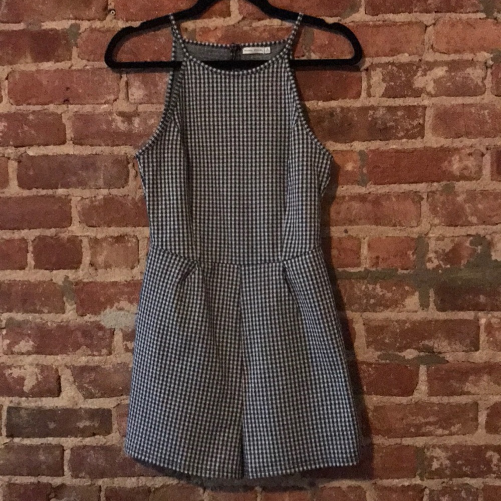 Bershka gingham romper